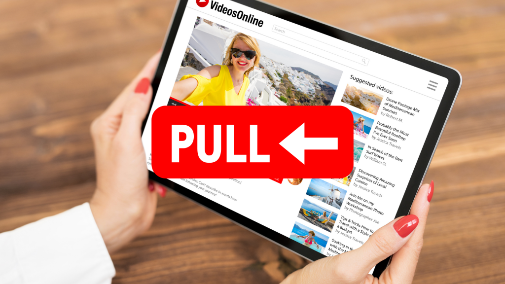 YouTube videos pull to viewers